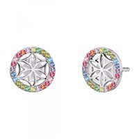 Orecchini Engelsrufer Donna Fiore della Vita in Argento Zirconia ERE-LILLIFL-ZIM-ST - ERE-LILLIFL-ZIM-ST